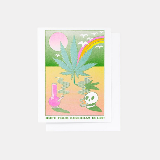 Lit Birthday Card