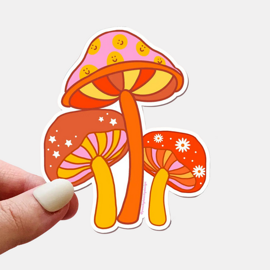 Retro Mushroom Magnet