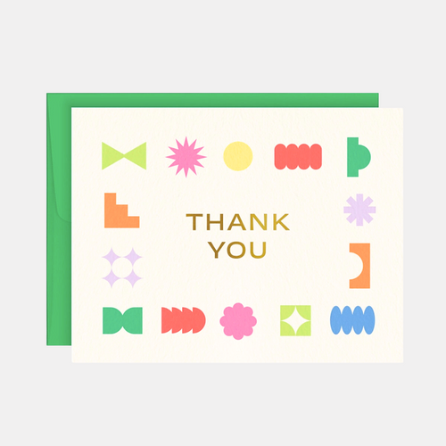 Geometric Thank You Card