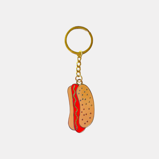 Hot Dog Keychain