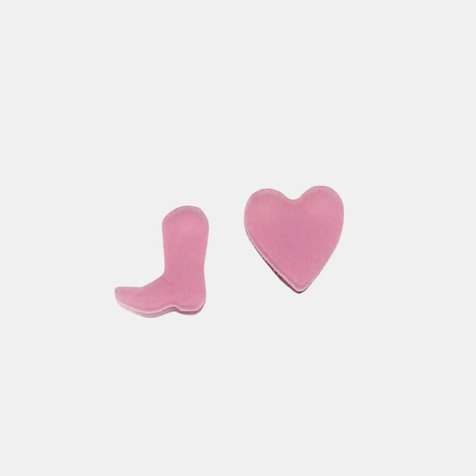 Boot and Heart Charm Studs | Various