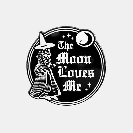 The Moon Loves Me Enamel Pin