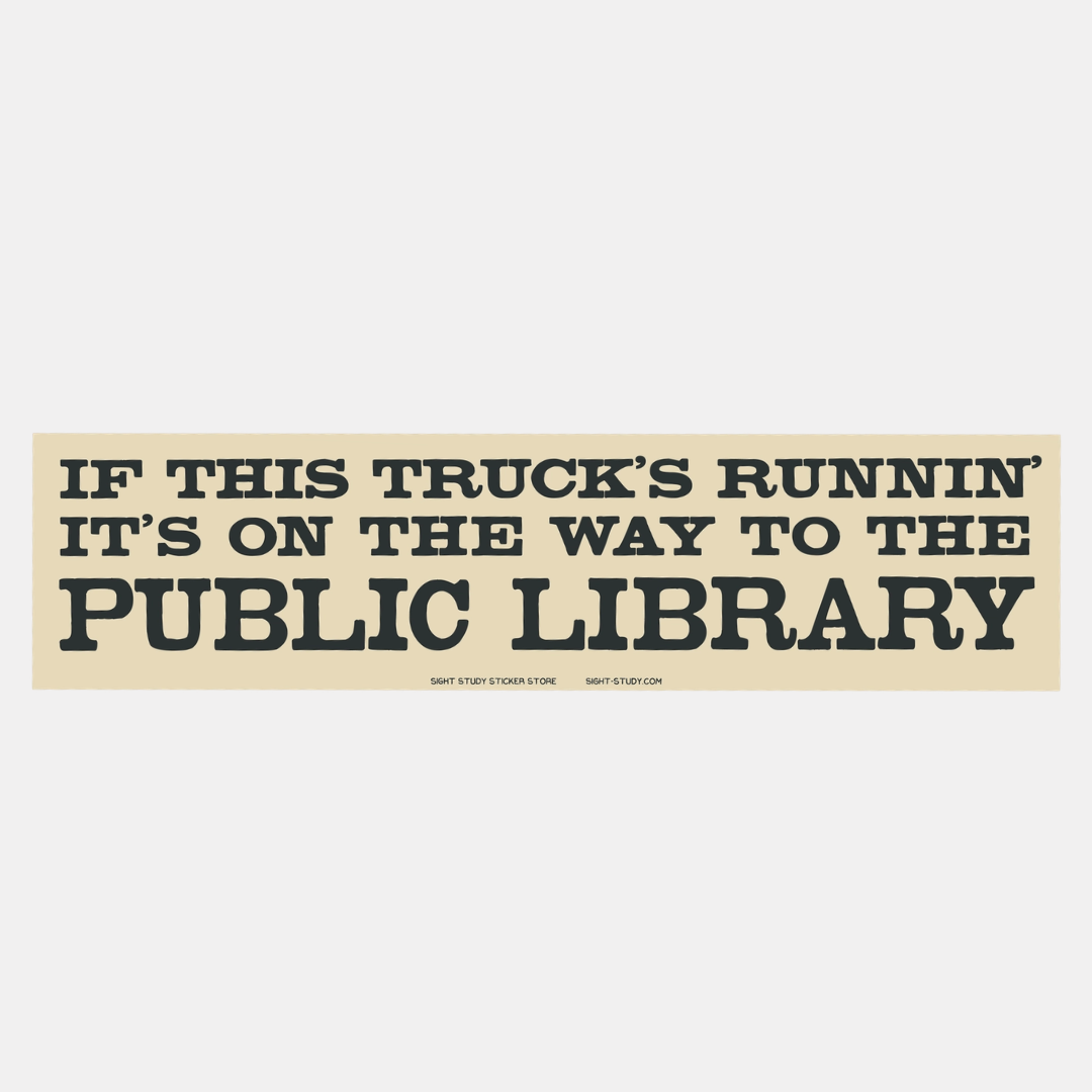 Public Library Bumper Sticker