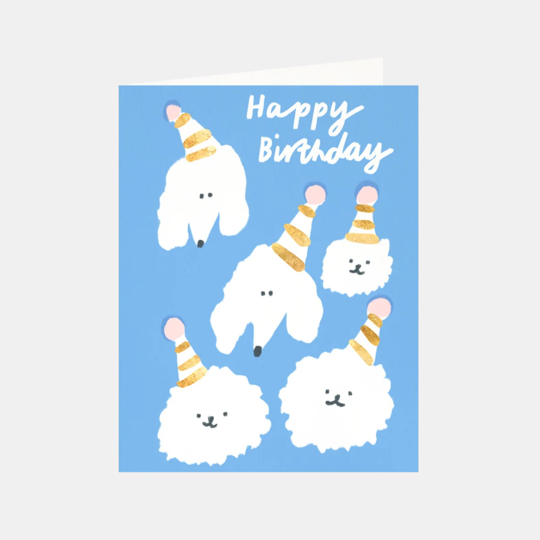 Birthday Poodles Card