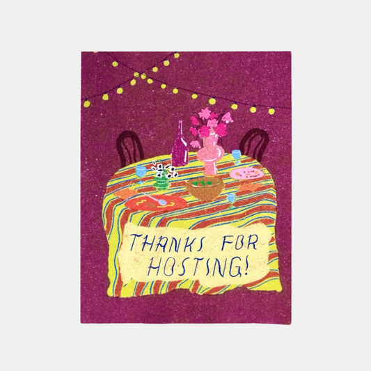 Thanks For Hosting Card