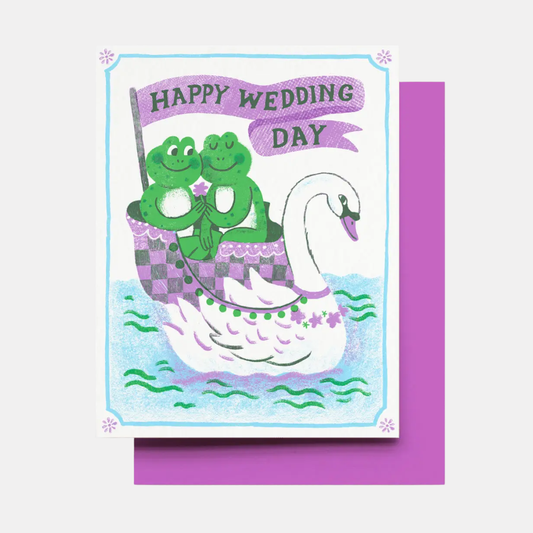 Wedding Day Frogs Card
