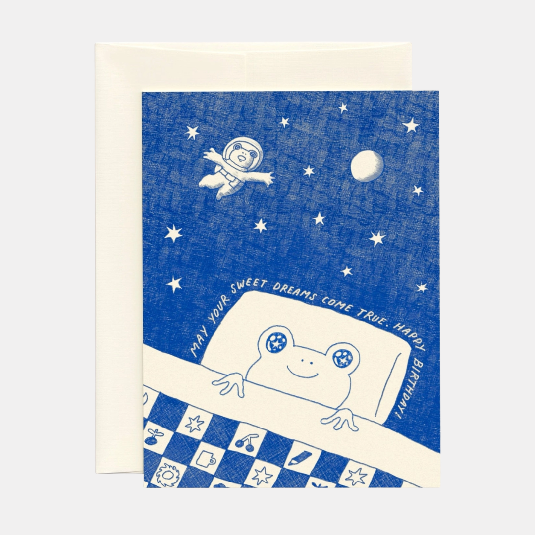 Sweet Dreams Frog Birthday Card