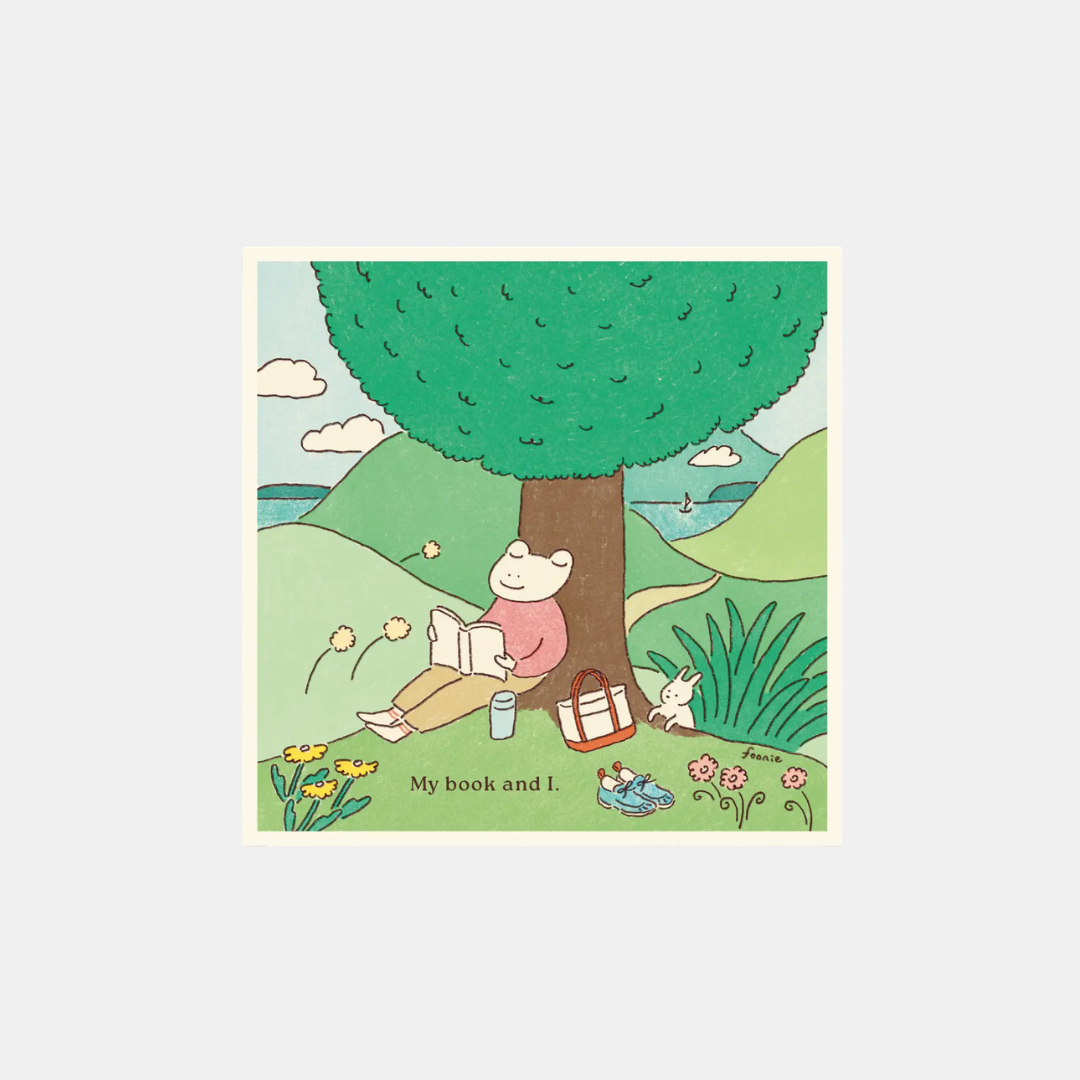 Book Lover Frog Sticker