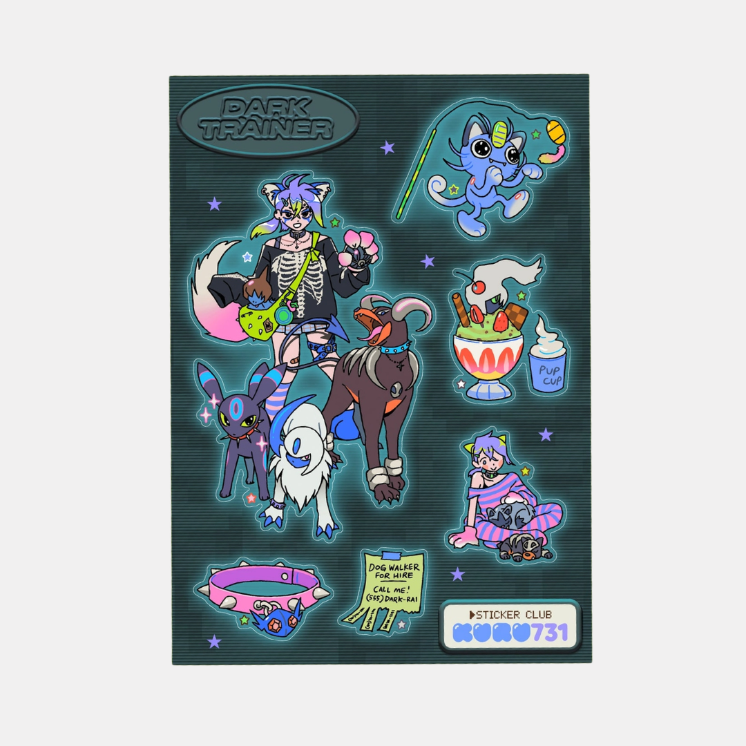 Dark Trainer Sticker Sheet