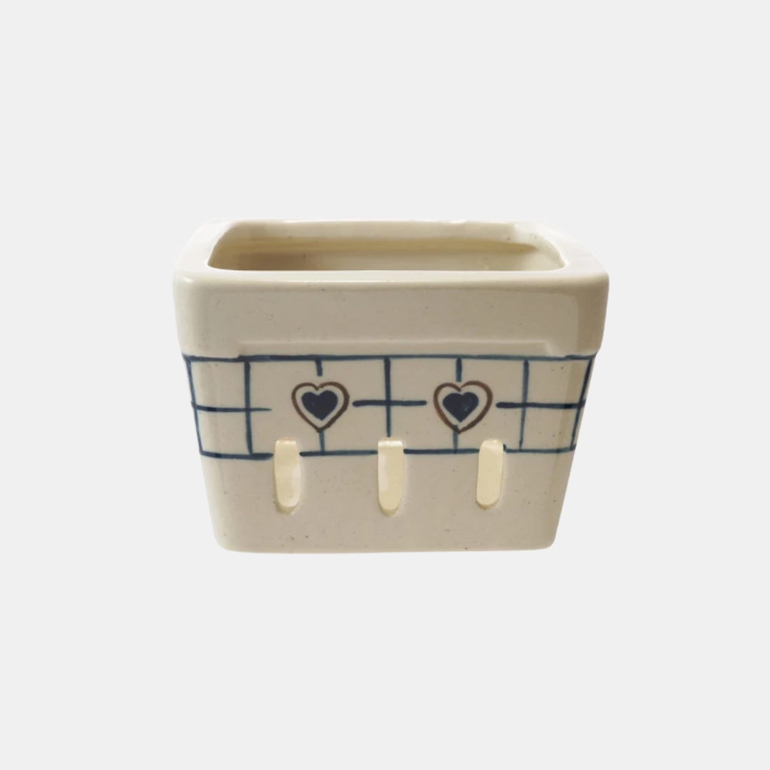 Heart Ceramic Berry Basket