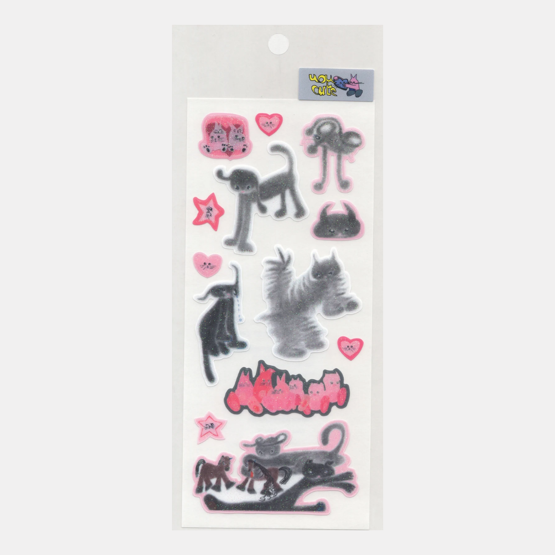 uou__cute Cats Sticker Sheet