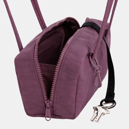 Wild Plum Small Nylon Bowler Bag