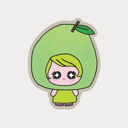 Pear Girl Sticker