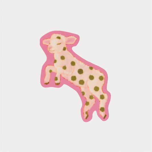 Polka Dot Lamb Sticker