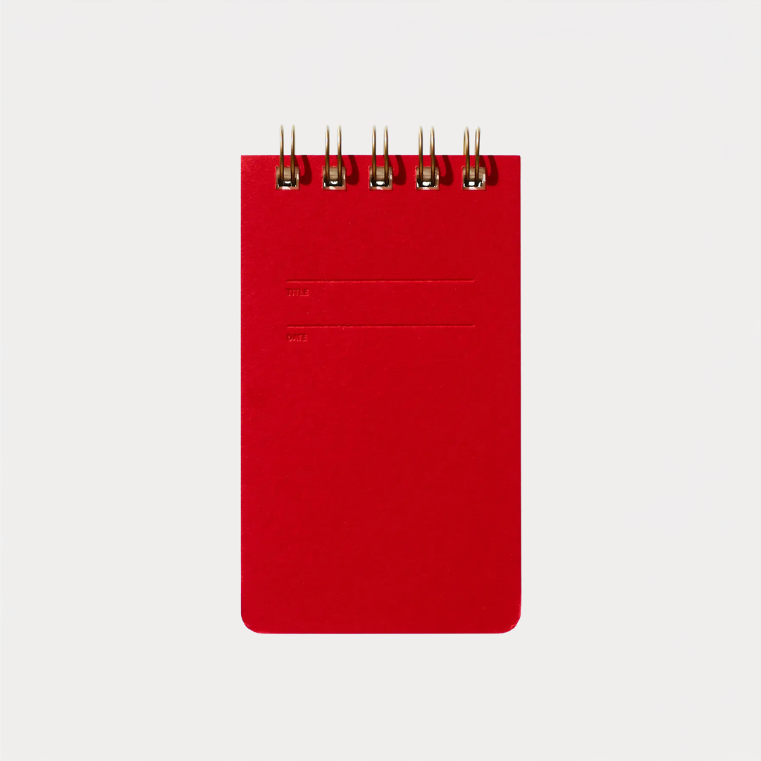 Warm Red Reporter Notebook