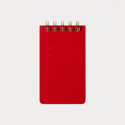 Warm Red Reporter Notebook