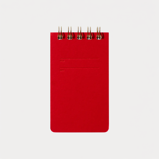 Warm Red Reporter Notebook