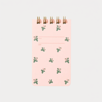 Strawberry Pattern Reporter Notebook