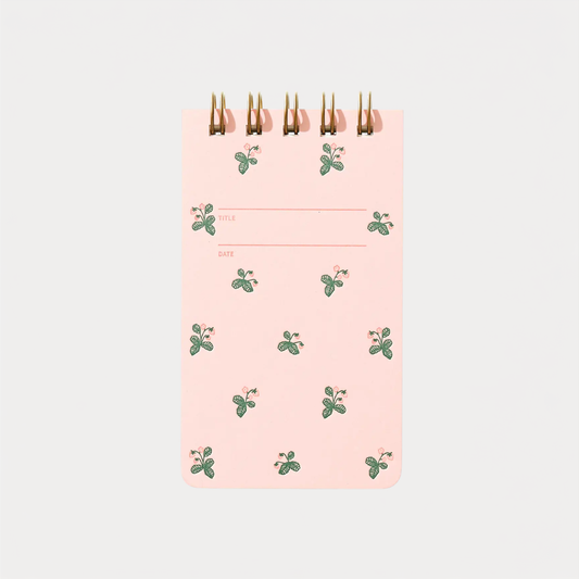 Strawberry Pattern Reporter Notebook