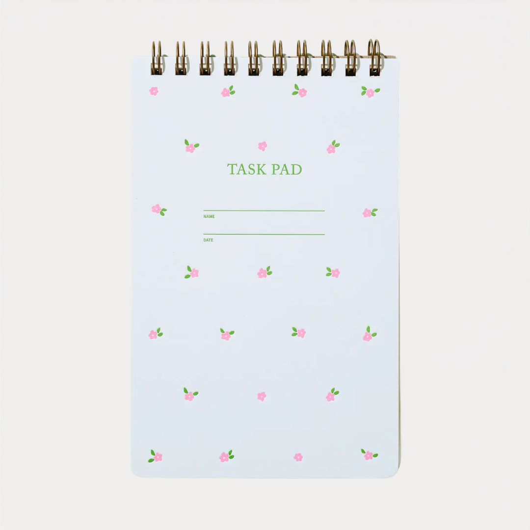 Mini Floral Pink Task Pad Notebook