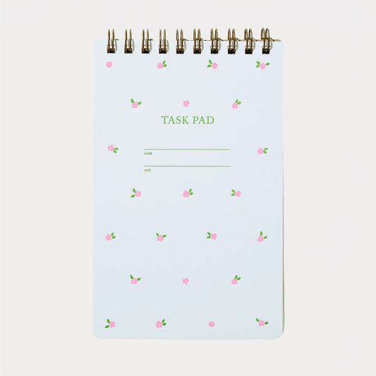 Mini Floral Pink Task Pad Notebook