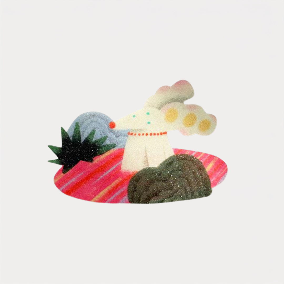 Hotspring Dog Sticker