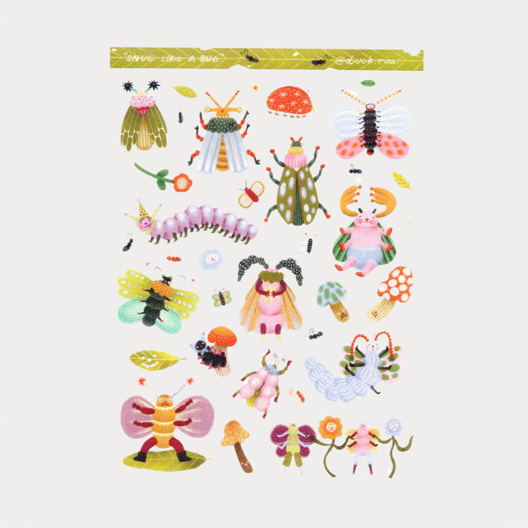 Snug Like a Bug Sticker Sheet
