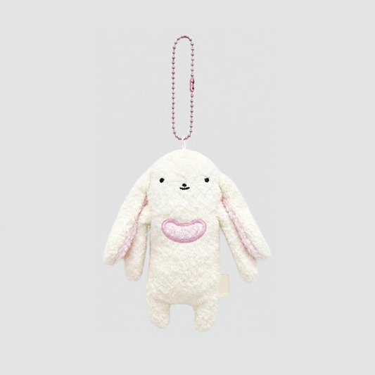 Heart Bunny Fumofumo-San Plush Keychain
