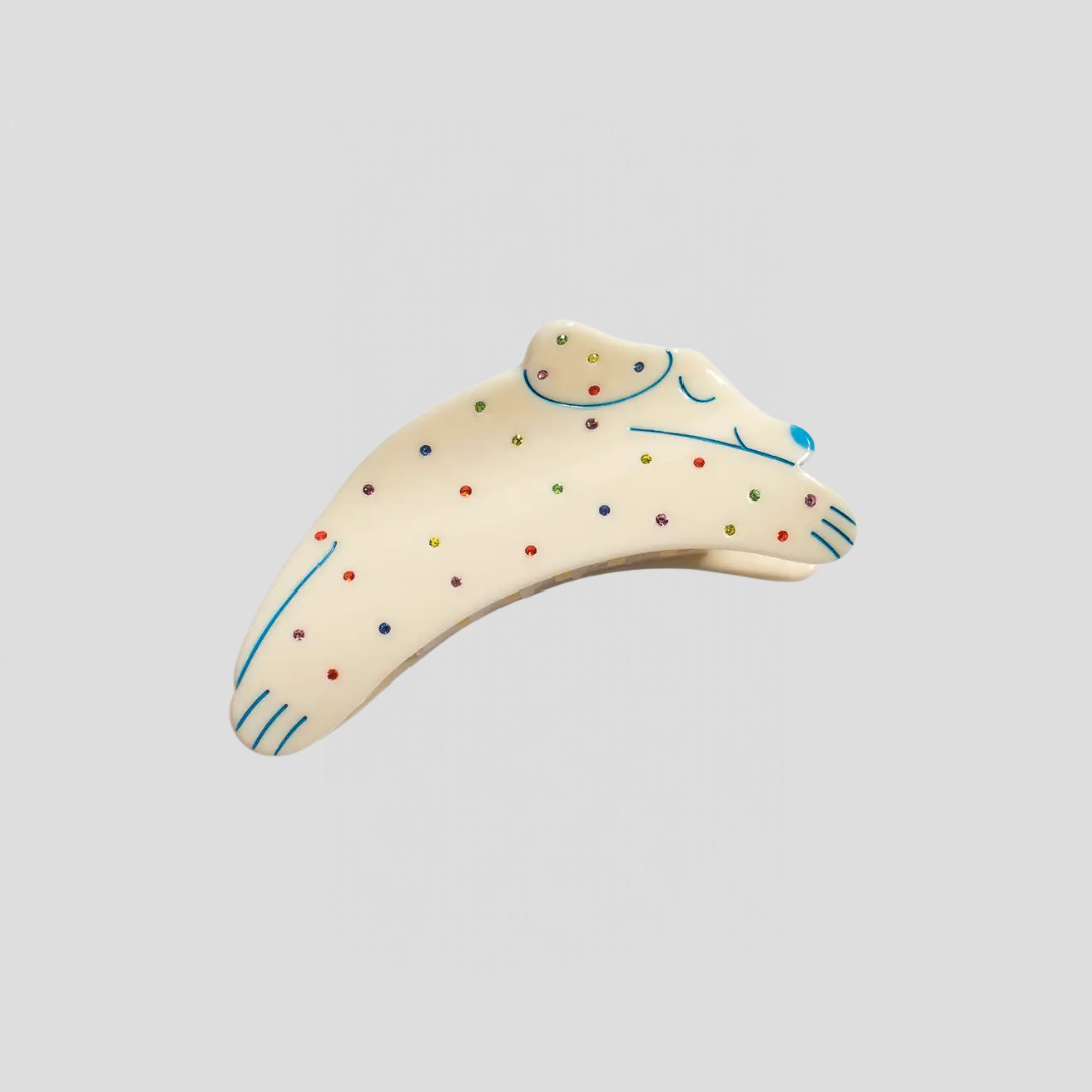 Rainbow Puppy Hair Claw