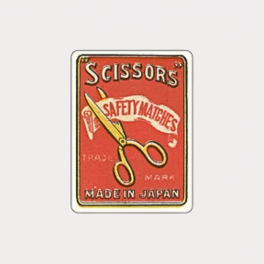 Showa Era Scissors Sticker