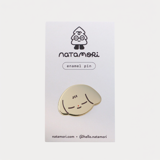 Gold Dog Enamel Pin