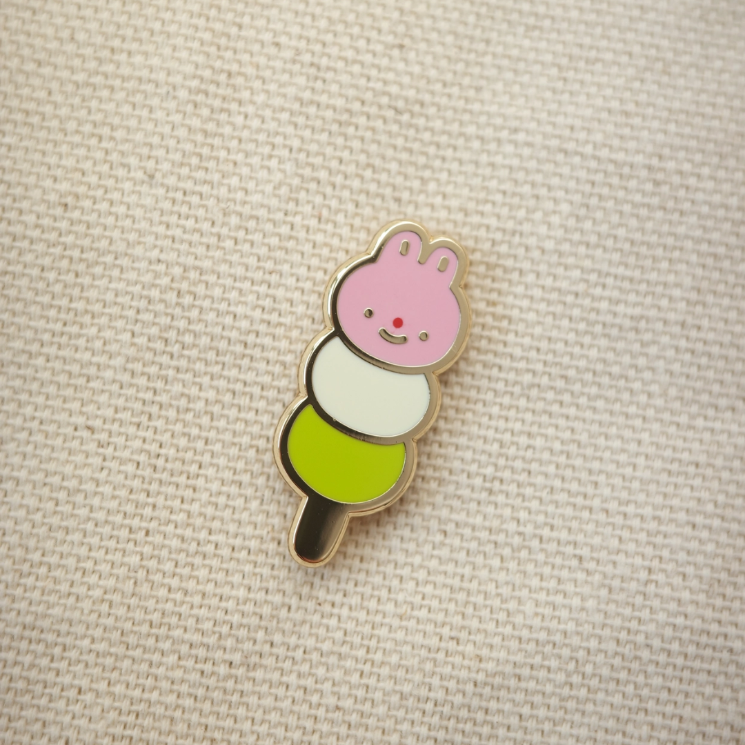 Bunny Dango Enamel Pin