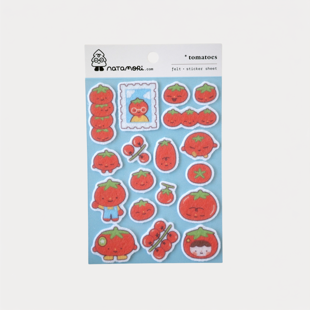 Tomatoes Felt Sticker Sheet