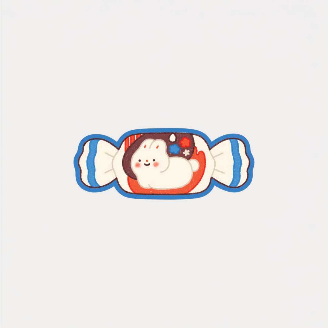 White Rabbit Sticker