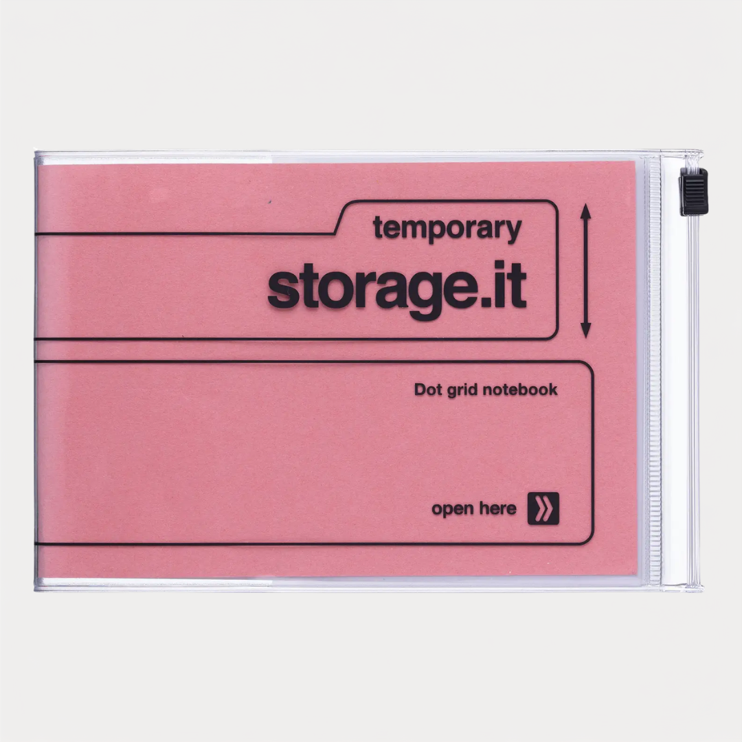 Salmon Pink Storage.it Dot Grid Notebook
