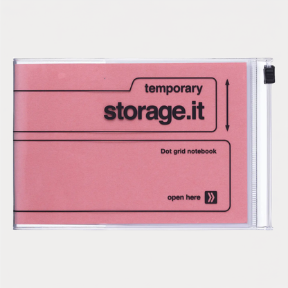 Salmon Pink Storage.it Dot Grid Notebook
