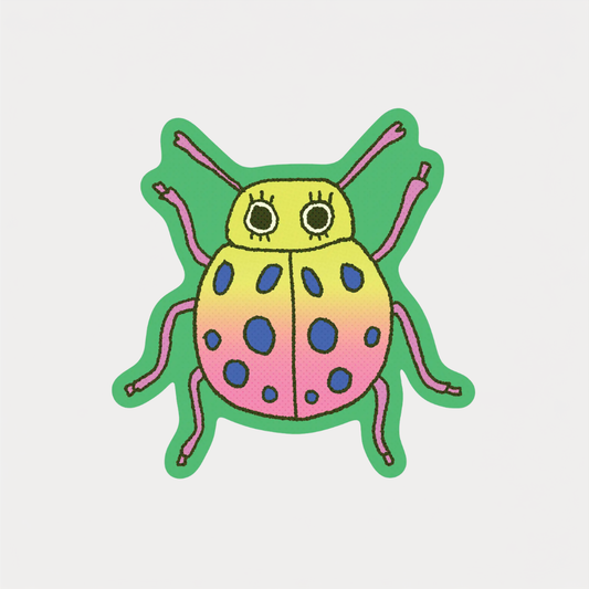 Funky Beetle Sticker