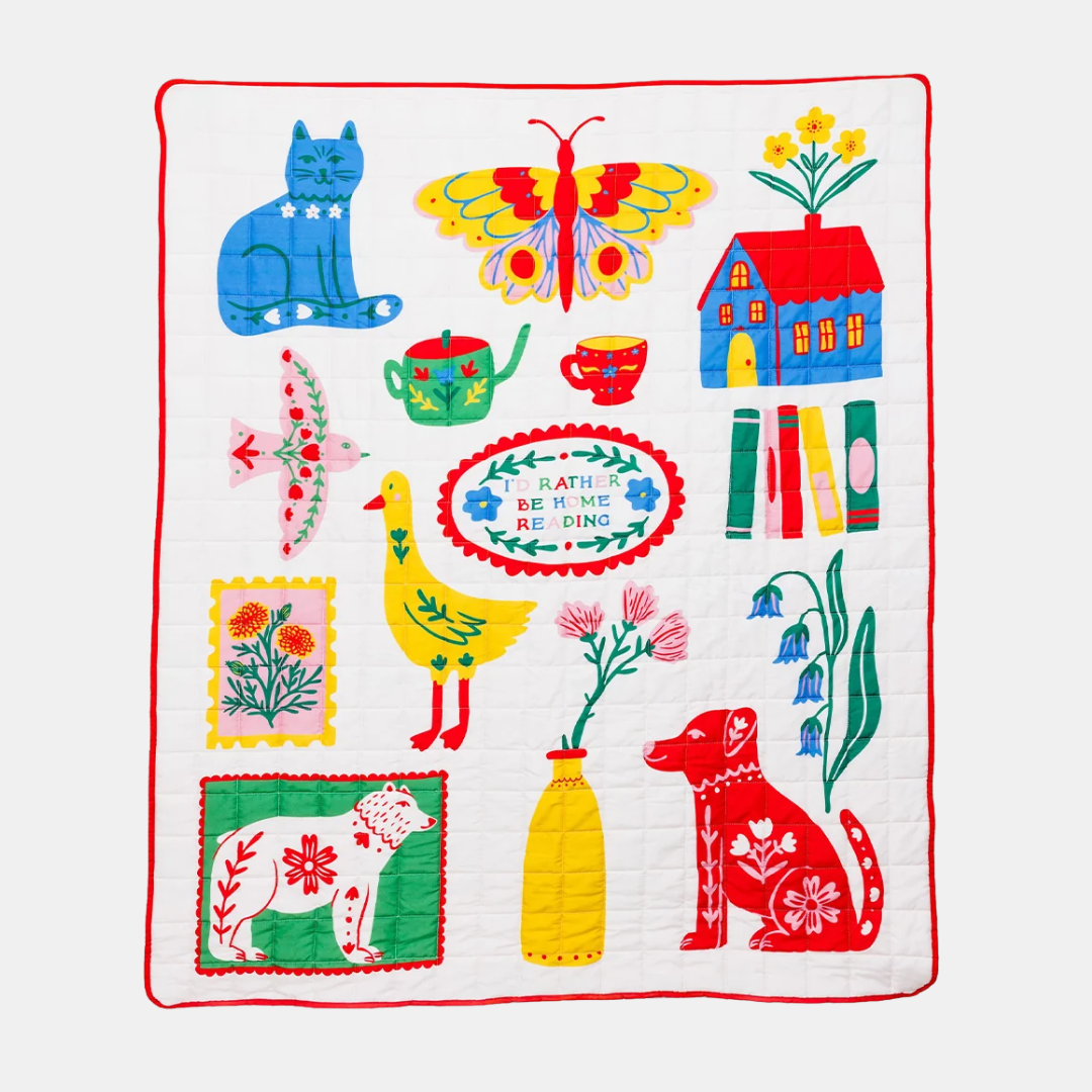 Scandinavian Icons Quilted Blanket
