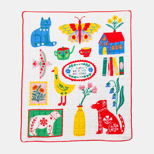 Scandinavian Icons Quilted Blanket
