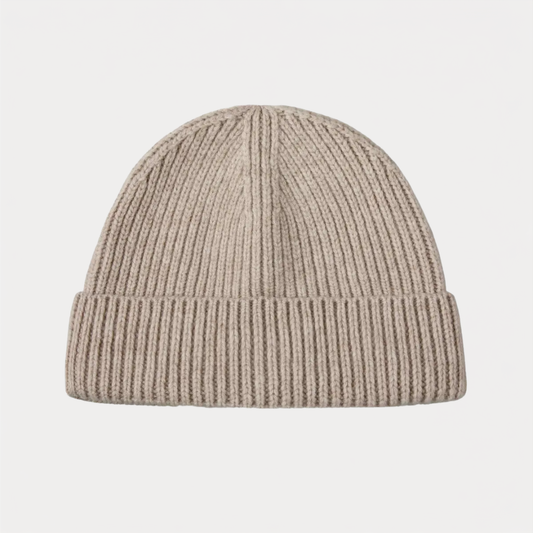 Beige Fisherman Beanie