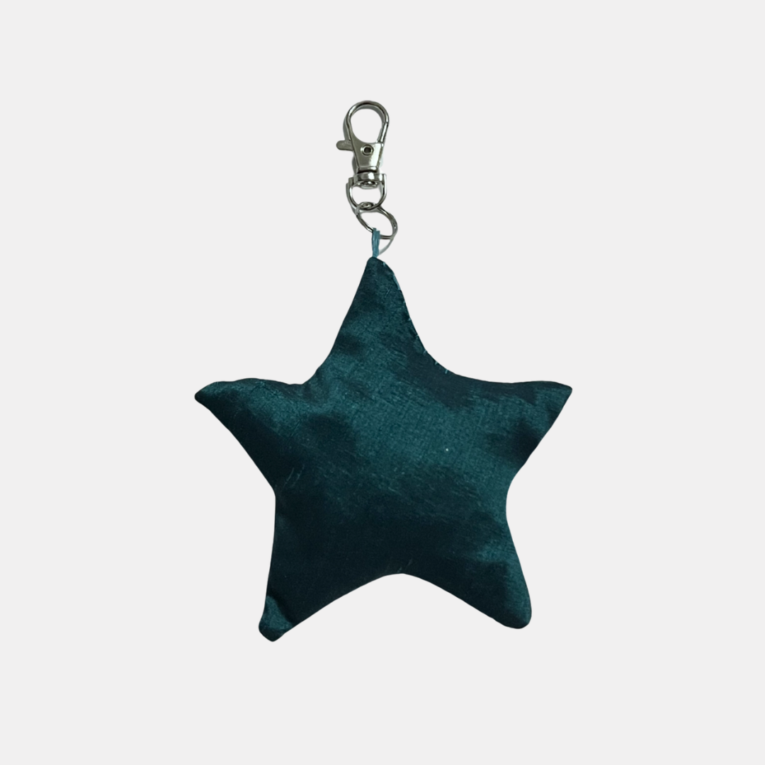 Dark Teal Bag Charm