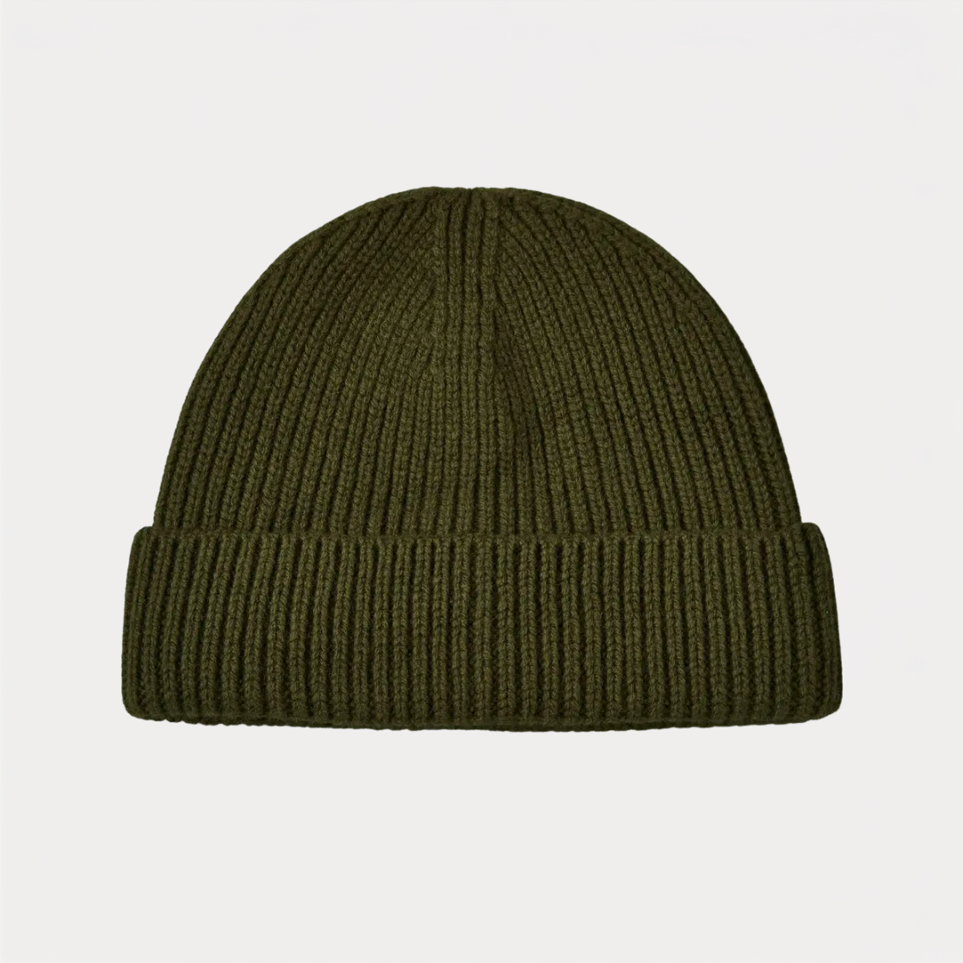 Olive Fisherman Beanie