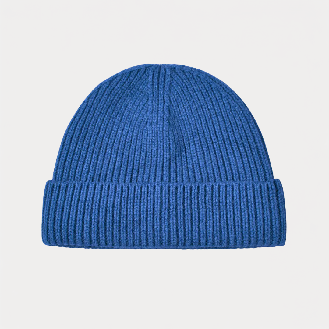 Blue Fisherman Beanie