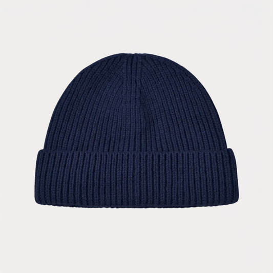 Navy Fisherman Beanie