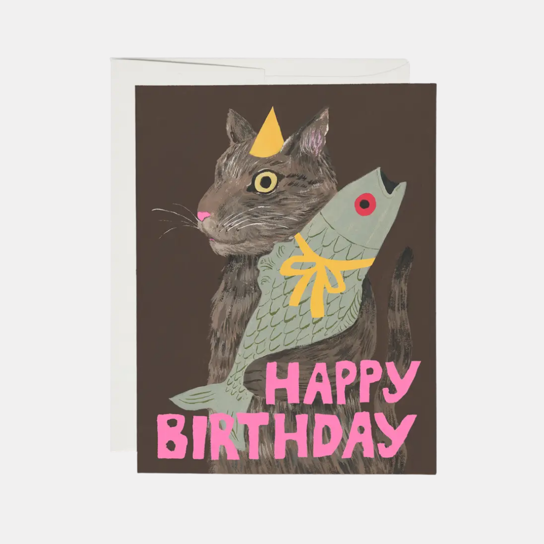 Cat's Delight Birthday Card