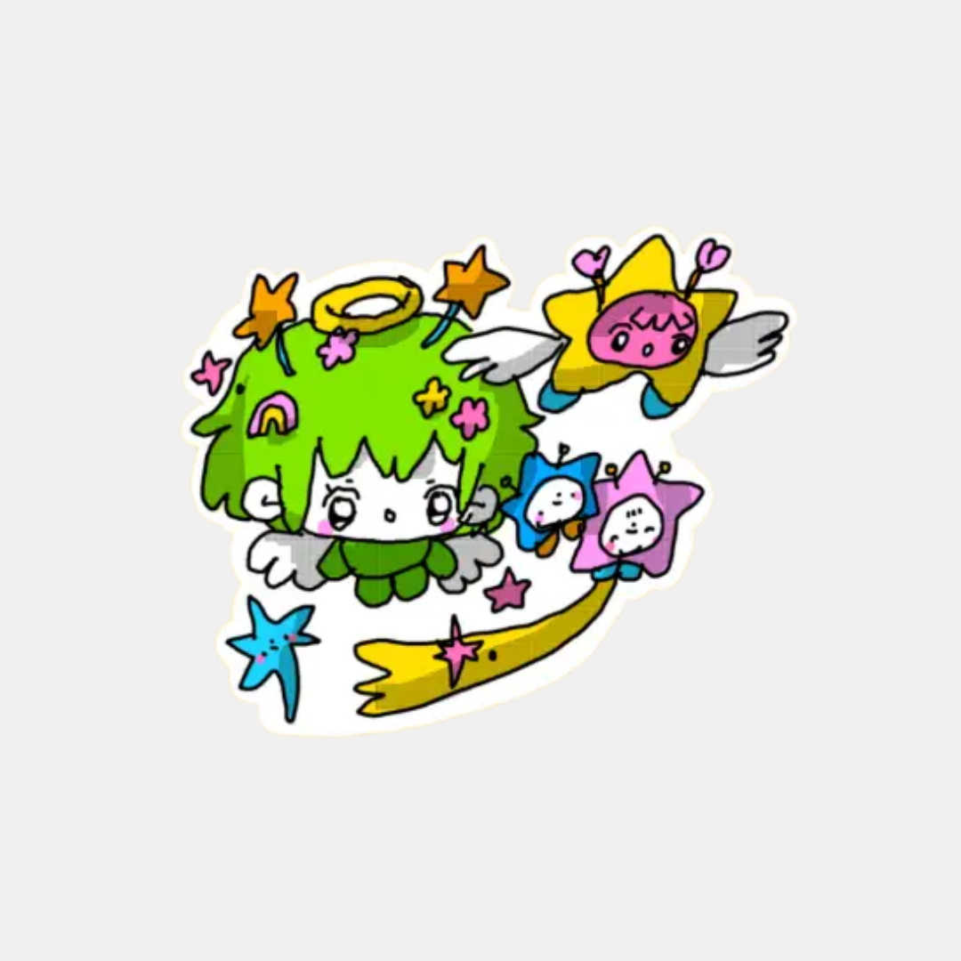 Green Fairy Sticker