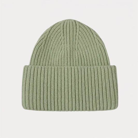 Light Green Wool Beanie