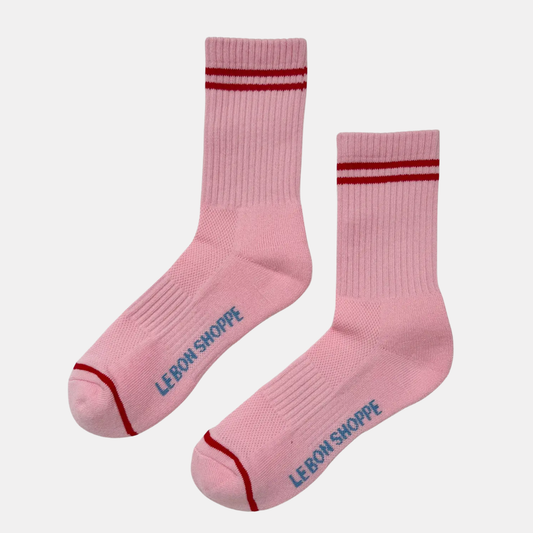 Amour Pink Boyfriend Socks