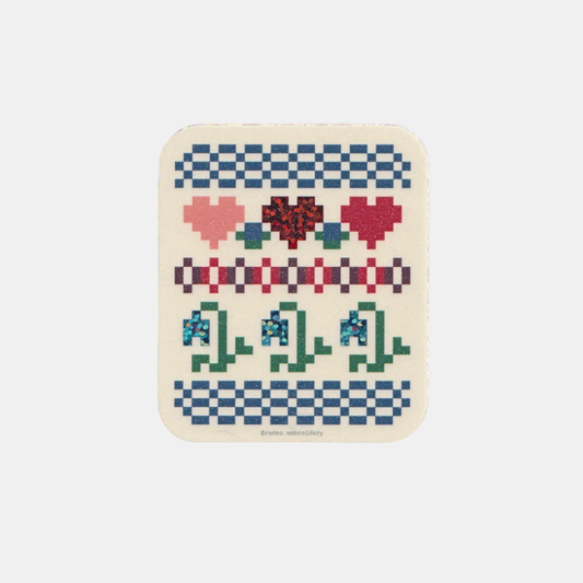 Pretty Patchwork Sticker