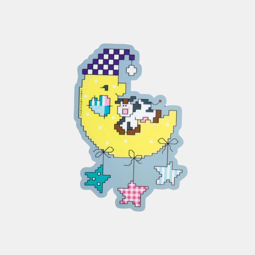 Over the Moon Sticker